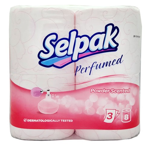 Бумага туалетная «Selpak Spa X8» 8 рулонов.