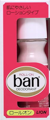 Дезодорант-антиперспирант LION Ban Roll On (фруктово-цветочный аромат), 30 мл