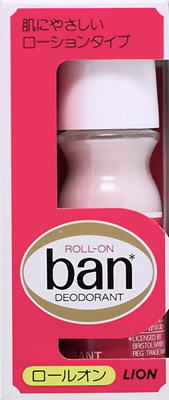 Концентрированный роликовый дезодорант-антиперспирант LION Ban Roll On (фруктово-цветочный аромат), 30 мл.