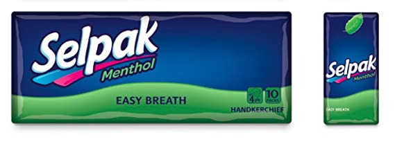 Платки носовые «Selpak» ментоловые, 10 штук