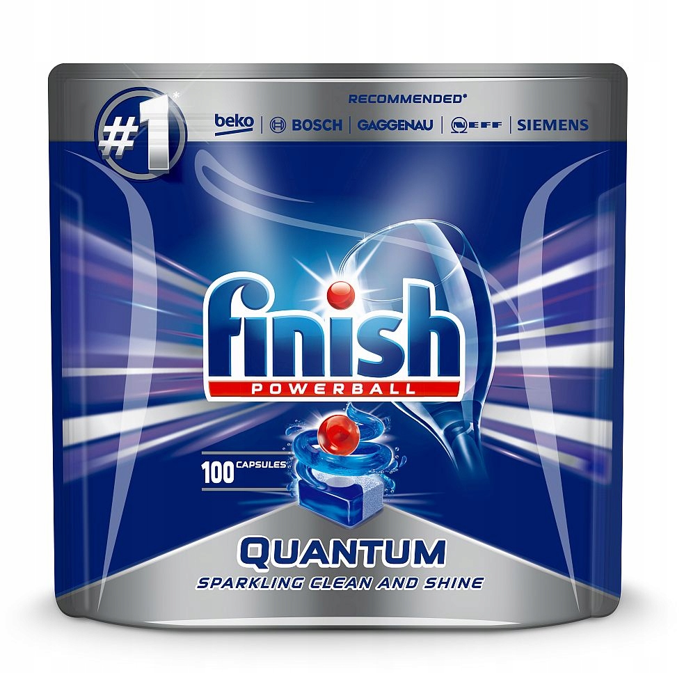 Капсулы для посудомоечной машины Finish Quantum Max, 100 шт.