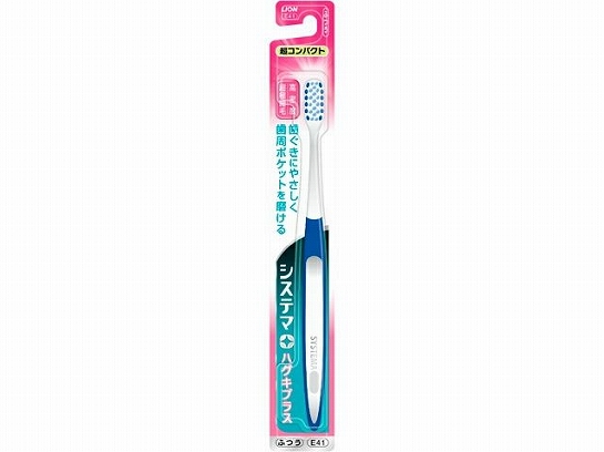 LION СУПЕРКОМПАКТНАЯ Зубная щетка с ДВОЙНОЙ высотой щетинок DS (Средней жесткости) 1 шт.