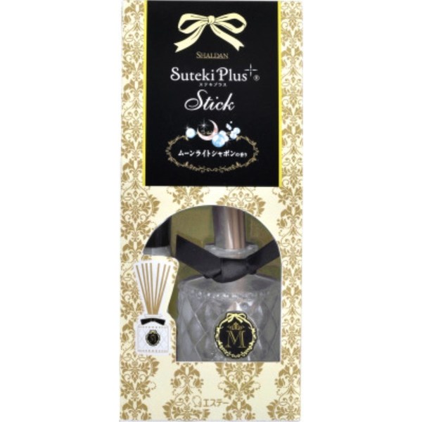 Освежитель воздуха для комнаты ST «Лунное мыло» (стеклянный флакон+наполнитель+палочки) 45 мл.