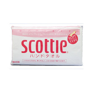 Полотенца бумажные для рук NIHON Crecia Scottie двухслойные 100 шт.