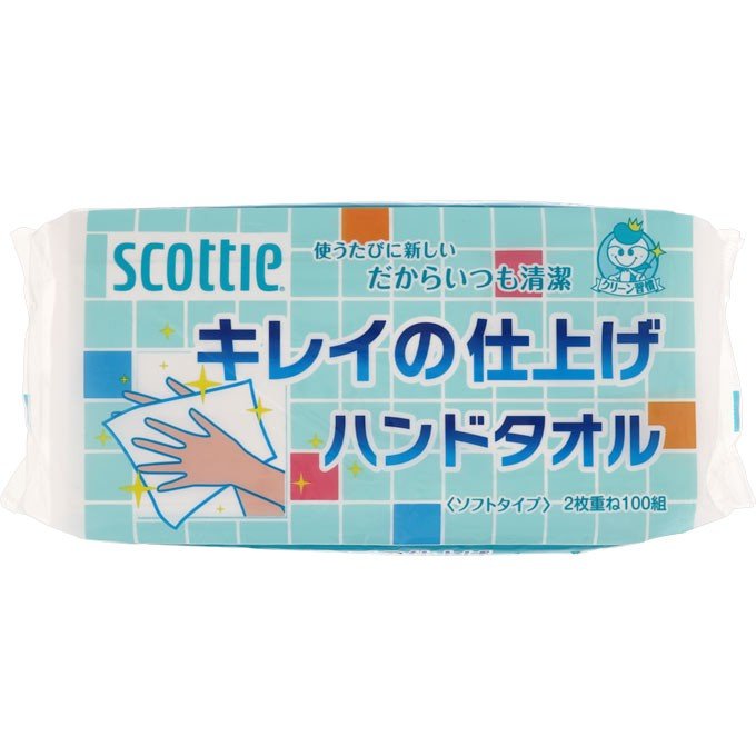 Полотенца бумажные для кухни NIHON Crecia Scottie двухслойные 100 шт.