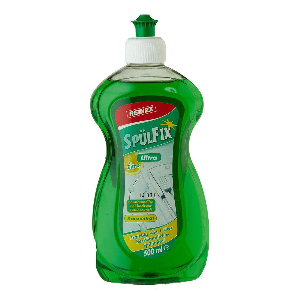 Жидкое концентрированное средство для мытья посуды Reinex Spulfix Konzentrat Zitro Лимон , 500 мл.