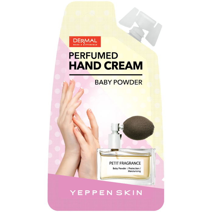 Парфюмированный защищающий и увлажняющий крем для рук YEPPEN SKIN с экстрактом хлопка (аромат детской присыпки) 25 гр.