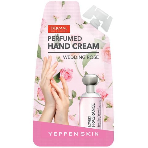 Парфюмированный увлажняющий крем для рук YEPPEN SKIN с экстрактом Каму-каму и гиалуроновой кислотой (аромат свадебной розы) 25 гр.
