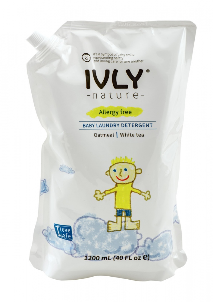 Гипоалергенный гель для стирки детского белья IVLY (белый чай+ овсянка) 1,2 л