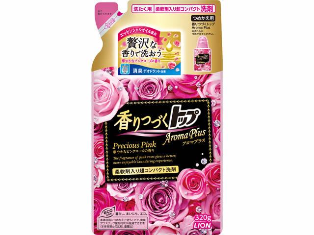 Концентрированное жидкое средство для стирки LION Top Aroma Plus Precious Pink МУ 320 гр.