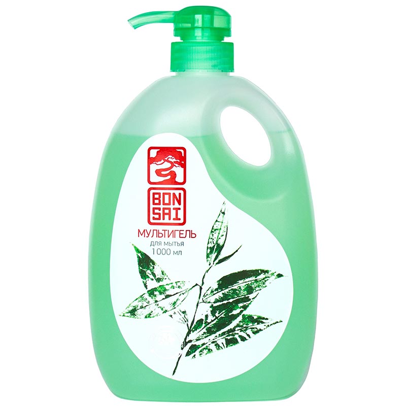 Высокоэкономичный мультигель с ароматом зеленого чая Bonsai, 1.0 л.