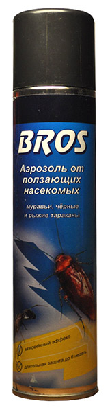 Аэрозоль от ползающих насекомых BROS, аэрозоль 400 мл.