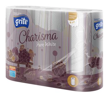 Полотенца Grite Charisma pure white 3 рул. 