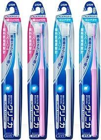 Суперкомпактная 4-х ряд. зубная щетка LION  с плоским срезом, тонкой ручкой ClinicaAdvantage(Жесткая) 1 шт.