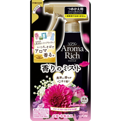 Кондиционер-спрей для белья LION Juliette с ароматом весенних цветов и смородины 250 мл