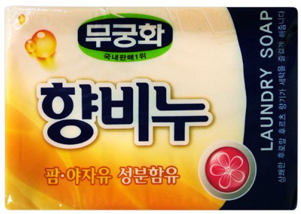 Ароматизирующее хозяйственное мыло MUKUNGHWA  Laundry soap для стирки и кипячения 230 гр.