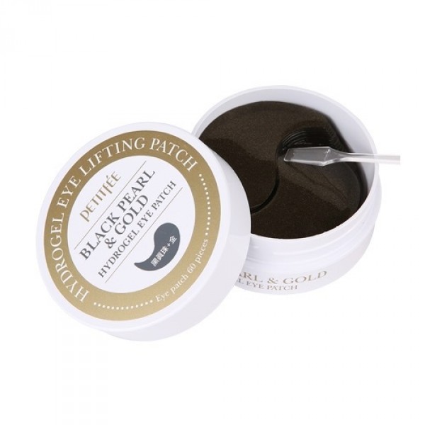 Набор патчей для век гидрогелевых PETITFEE жемчуг/золото Black Pearl&amp;Gold Hydrogel Eye Patch, 60 шт