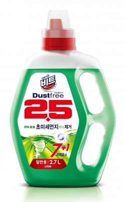 Жидкое средство для стирки LION Beat Dust Free для ручной и автоматической стирки, флакон, 2700 мл.