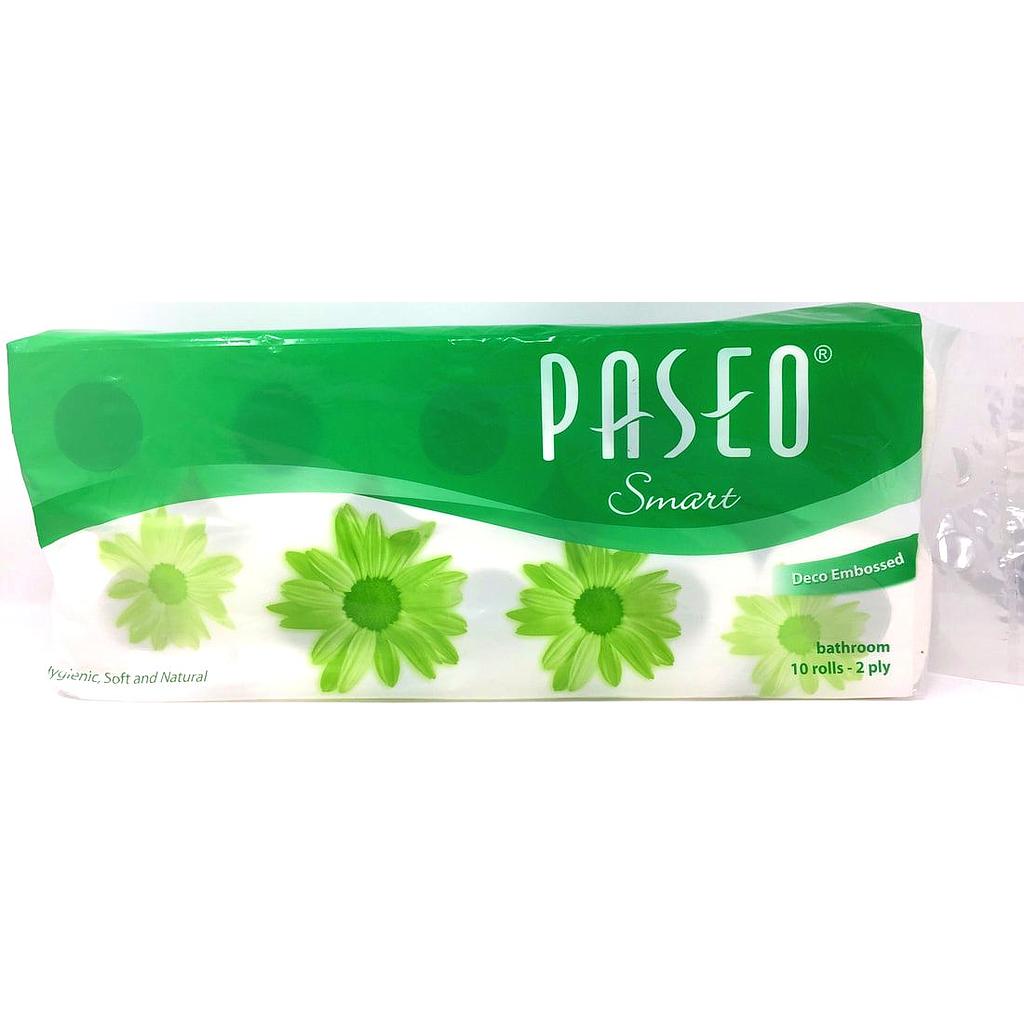 Туалетная бумага PASEO smart 2-х слойная 200 лист х 10 рул./уп., 9,9 х 11,2