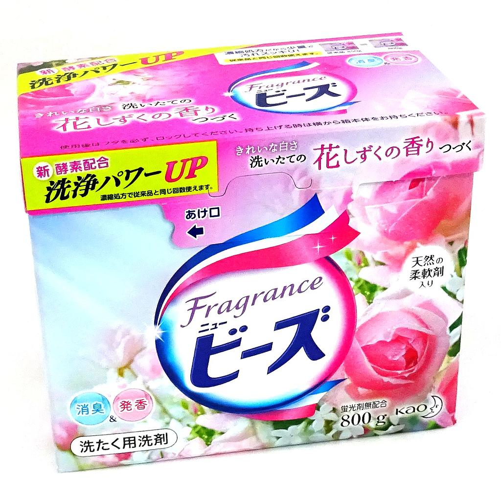 Стиральный порошок KAO New Fragrance Beads с кондиционирующим эффектом (роза) 800 гр.