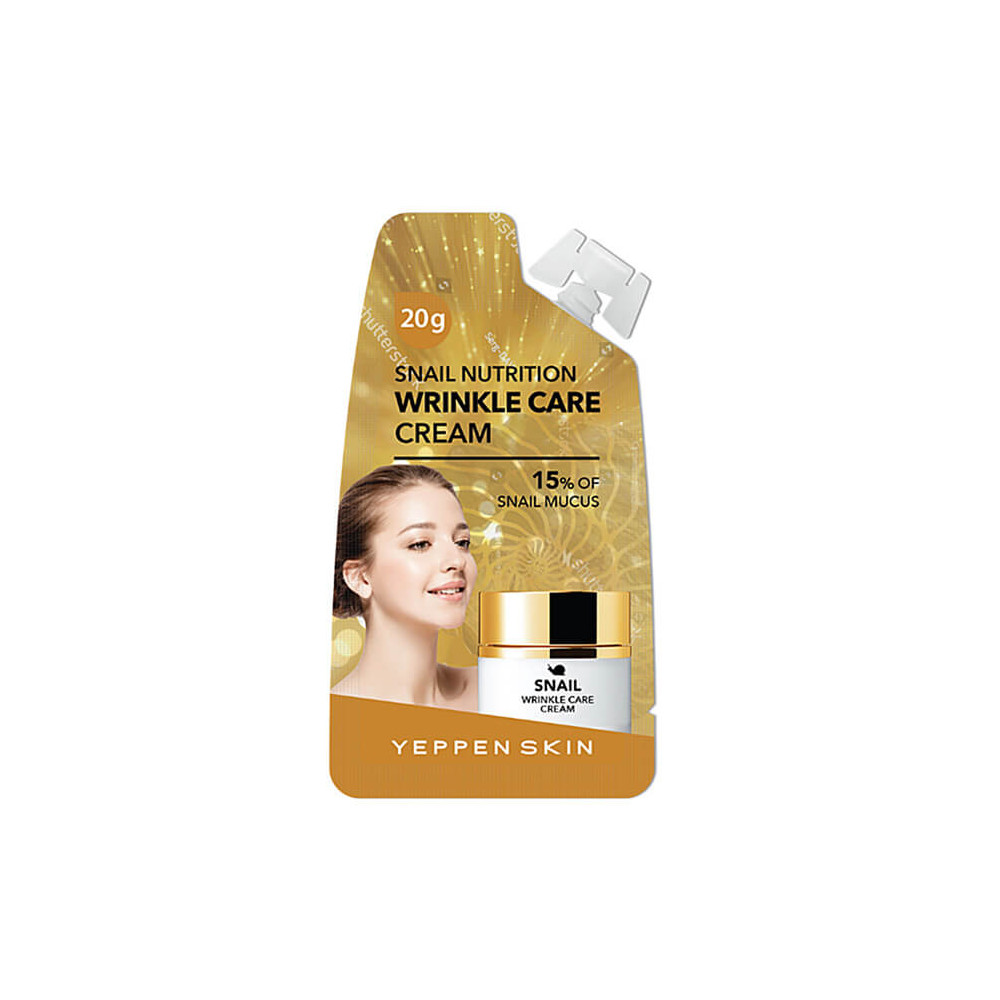 Питательный крем для всех типов кожи лица YEPPEN SKIN от морщин с экстрактом улитки 15 гр.