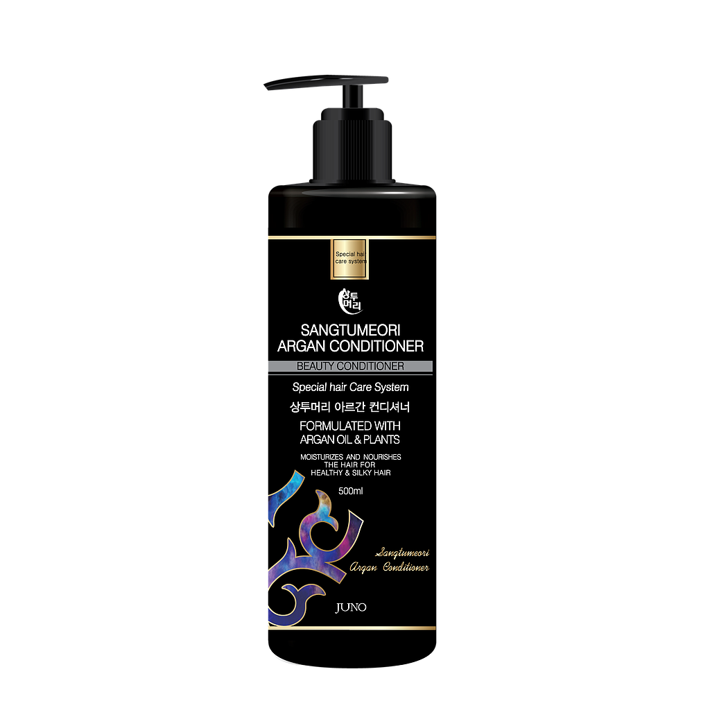Кондиционер для сухих, поврежденных и окрашенных волос JUNO Sangtumeori с аргановым маслом, 500 мл.
