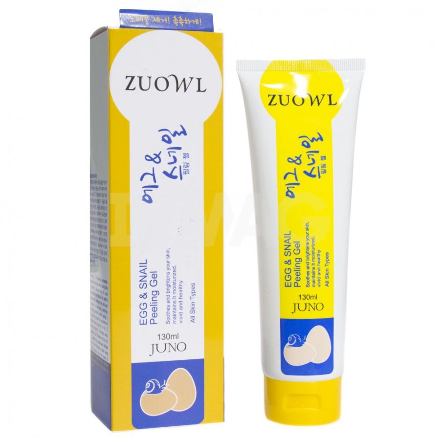 Пилинг-гель для лица JUNO Zuowl Яйцо и улитка для всех типов кожи 130 мл.