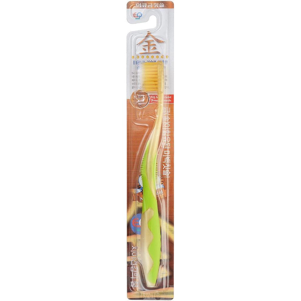 Зубная щетка MAXON с наночастицами золота и двухуровневой щетиной (среднежесткая) 1 шт