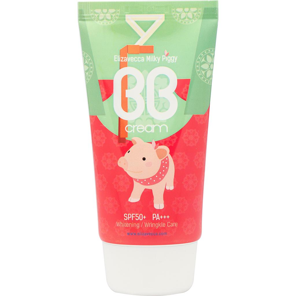 BB крем для лица Elizavecca увлажняющий Milky Piggy SPF50, 50 мл.