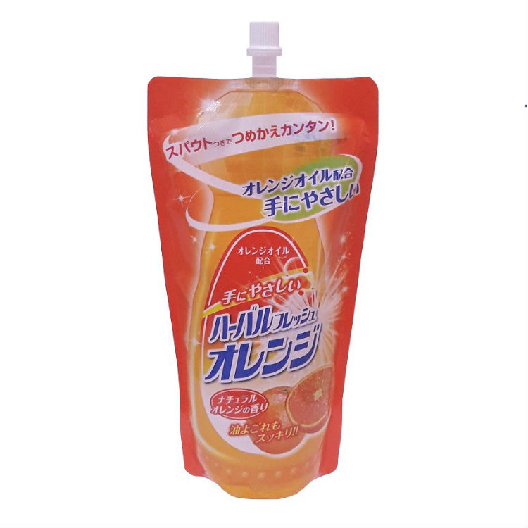 Средство для мытья посуды, овощей и фруктов Mitsuei (аромат апельсина) МУ с крышкой, 1000 мл.