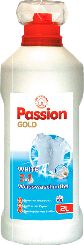 Гель для стирки Passion Gold 3in1 для белого 2 л