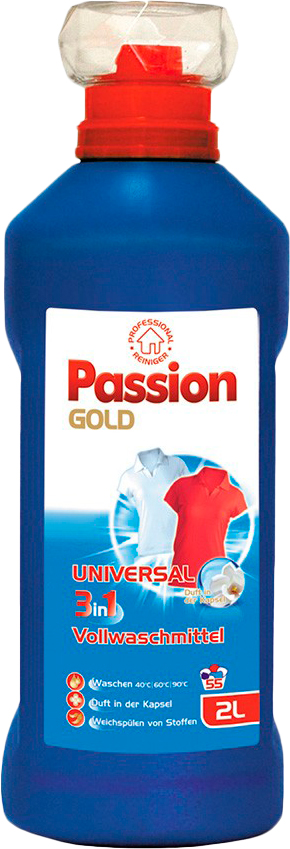 Гель для стирки Passion Gold 3in1 универсальный 2 л