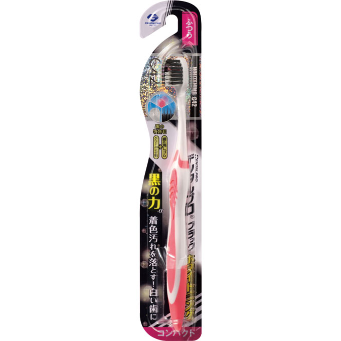 Зубная щетка DENTALPRO с компактной головкой, тонкими щетинками и коллоидной керамикой (средней жесткости) блистер, 1 шт.