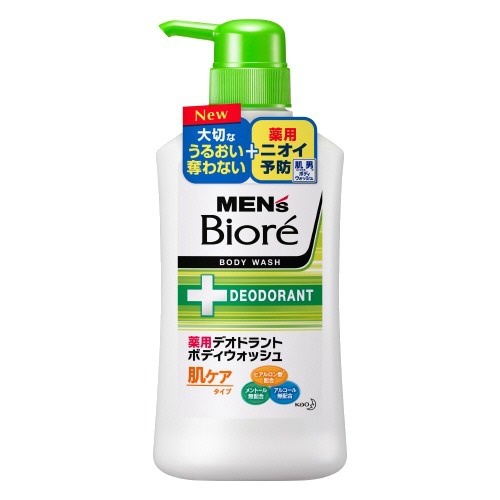 Пенящееся мыло для тела KAO Men's Biore с противовоспалительным и дезодорирующим эффектом с цветочным ароматом, диспенсер 440 мл