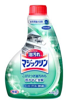 Универсальное моющее средство для очистки кухонных поверхностей от жировых загрязнений KAO Magiclean, запасной блок 400 мл