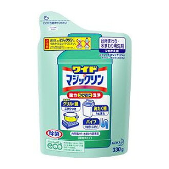 Чистящий порошок KAO Magiclean для очистки сковороды, гриля, барабана стиральной машины, запасной блок, 360 гр