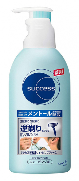 Пена для бритья KAO Success с ментолом, диспенсер 250 г