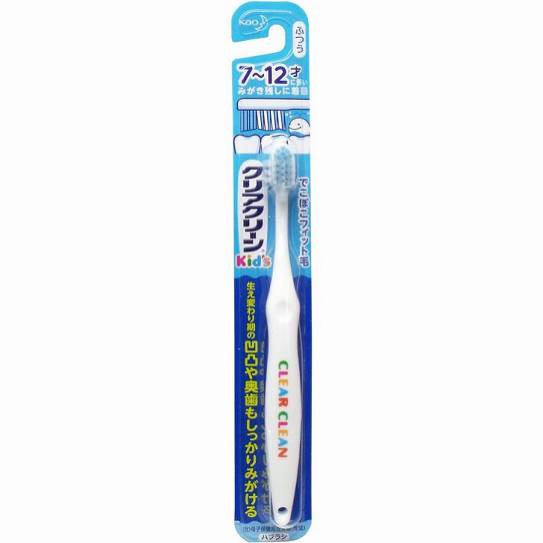 Детская зубная щетка от 7 до 12 лет KAO Clear Clean средней жесткости, блистер, 1 шт.