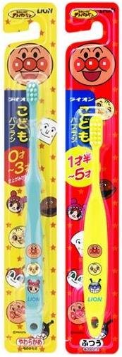 Детская зубная щетка от 1,5 до 5 лет LION Anpanman средней жесткости, блистер 1 шт.
