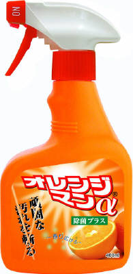 Универсальное моющее средство с дезинфицирующим и дезодорирующим эффектом YUWA Orange Man, спрей, 400 мл