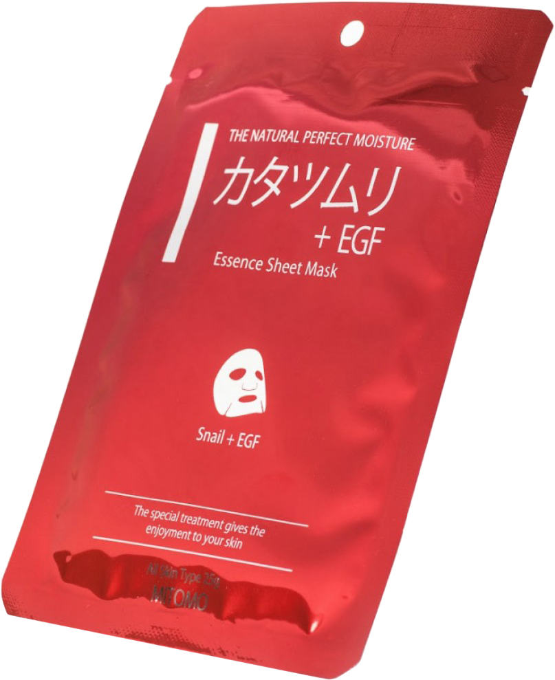 Маска для лица Mitomo экстракт улитки+EGF, восстанавливающая, 25 гр