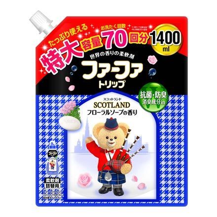 Кондиционер для детского белья NISSAN FAFA с антибактериальным эффектом, с ароматом мыла 1,4 л