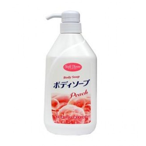 Крем-мыло для тела MITSUEI Soft Three с экстрактом персика (глубоко увлажняющее) 550 мл.