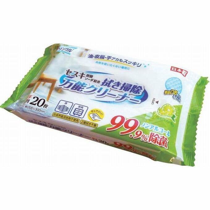 Многофункциональные влажные салфетки L-D для уборки 20 шт.