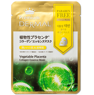 Косметическая маска DERMAL с коллагеном и экстрактом листьев дамианы «Premium Dermal - Растительная плацента», 25 гр.