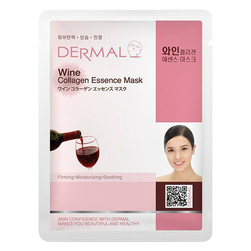 Косметическая маска с коллагеном и экстрактом красного вина DERMAL 23 гр