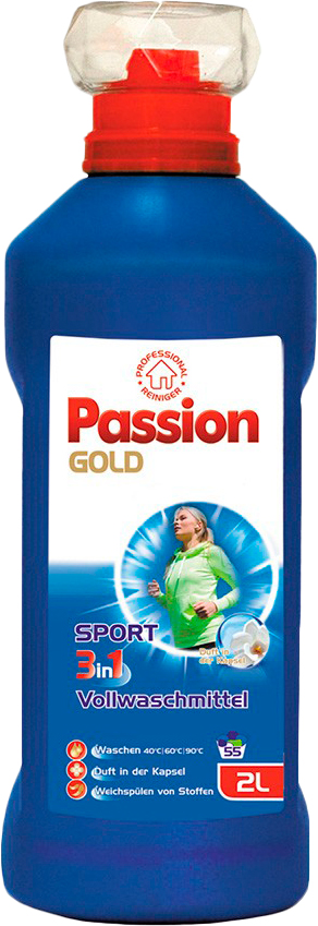 Гель для стирки Passion Gold Sport 3 в 1 2 л.