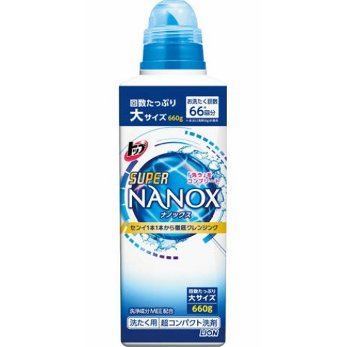 Гель для стирки LION TOP Super NANOX (концентрированный), 660 гр.