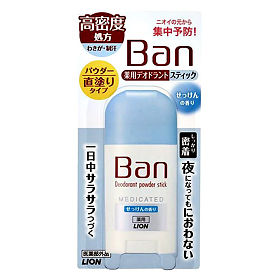 Твердый Дезодорант-антиперспирант LION  для профилактики неприятного запаха Medicated Deodorant аромат цветочного мыла 20 гр.