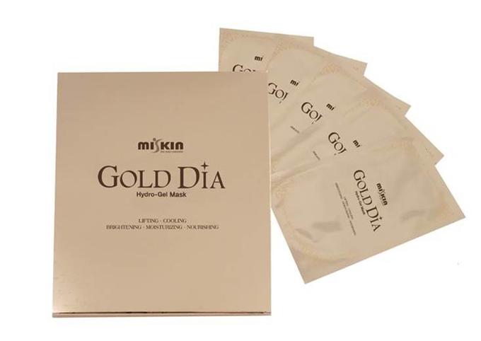 Гидрогелевая брильянтовая маска MISKIN gold diamond hydro gel mask с коллоидным золотом, 30 г